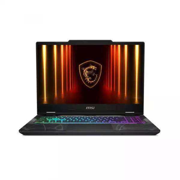 Лаптоп MSI Cyborg 15 B13WFKG, i7-13620H (10C/16T, up to 4.90GHz, 24 MB), GeForce RTX 5060 8GB GDDR7 572 AI TOPS, 15.6" FHD (1920x1080), 144Hz, IPS-Level, 16GB DDR5 5200MHz, 512GB PCIe Gen4x4 SSD, WiFi 6E, BT 5.3, 4 Zone RGB Kbd, NO OS, 55.2Whr, 2.1kg