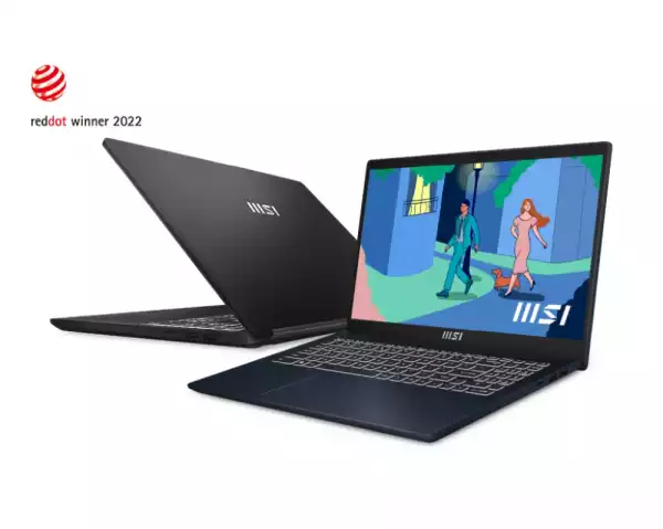 Лаптоп MSI Modern 15 B7M, Ryzen 5 7530U (6C/12T, up to 4.50 GHz, 16MB L3, 15W), 15.6" FHD (1920x1080), IPS-Level, Onboard DDR4 16GB (3200MHz), 512GB NVMe PCIe Gen3x4 SSD, AMD Graphics, WiFi 6E RZ608, backlight KBD White, BT, 3 cell, 39.3Whr, 2Y, Classic Black