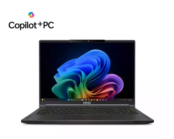 Лаптоп MSI Stealth A16 AI+ A3XVFG, AMD Ryzen AI 9 HX 370 (12C, 24T, Up to 5.1 GHz 24 MB L3) RTX 4060 8GB GDDR6 233 AI TOPS, 16" 16:10 QHD+ (2560x1600) OLED, 240hz, 32GB LPDDR5x-7500, 1TB PCIe SSD Gen4x4, Wi-Fi 7, Per-Key RGB KBD by SteelSeries, Windows 11 Home