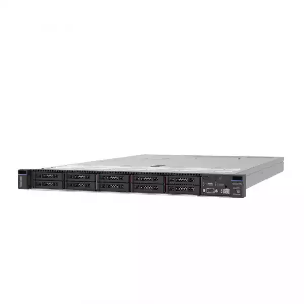 Lenovo ThinkSystem SR630 V3, Xeon Silver 4510 (12C 2.4GHz 30MB Cache/150W), 32GB (1x32GB, 4800MHz 1Rx4 DDR5 RDIMM), 4x 3.5" SAS/SATA, 9350-8i 2GB, 1x1100W Titanium, 4 Performance Fans, XCC2 Platinum, Toolless V2 Rails