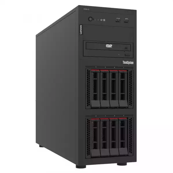 Lenovo ThinkSystem ST250 V3, Xeon E-2468 (8C 2.6GHz 16MB Cache/65W), 1x32GB, O/B, 2.5" HS (8), 5350-8i, No PS, XCC2 Platinum, No DVD Lenovo ThinkSystem ST250 V3, Xeon E-2468 (8C 2.6GHz 16MB Cache/65W), 1x32GB, O/B, 2.5" HS (8), 5350-8i, No PS, XCC2 Platinum, No DVD