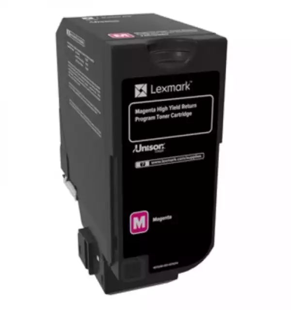 Lexmark 74C2HM0 CS725 Magenta Return Programme 12K Toner Cartridge