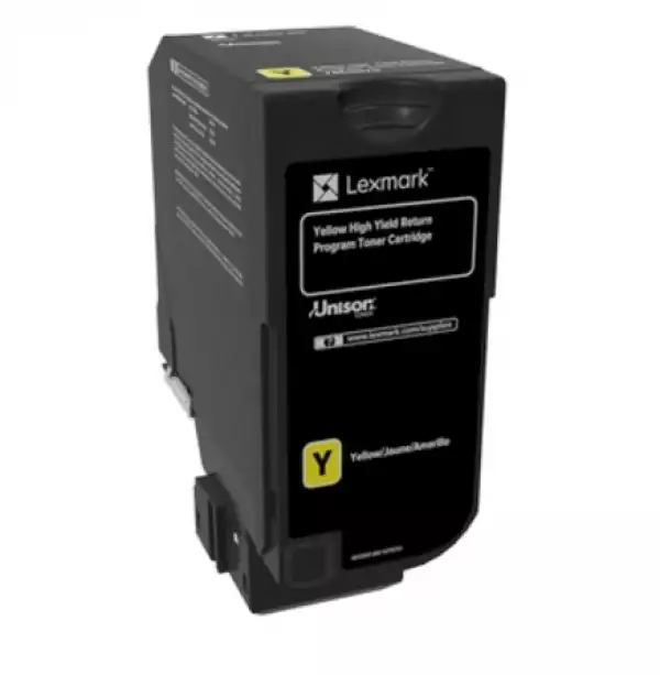 Lexmark 74C2HY0 CS725 Yellow Return Programme 12K Toner Cartridge
