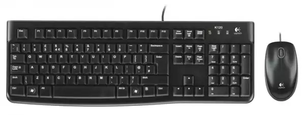 LOGITECH MK120 Corded Combo - BLACK - USB - US INT'L - EER