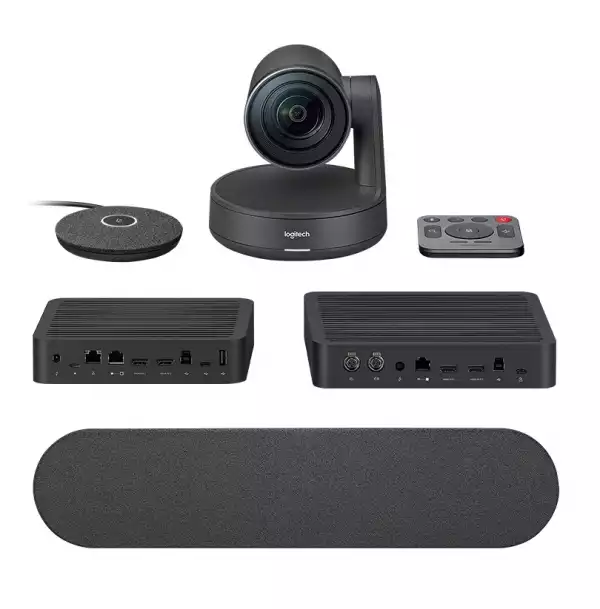Logitech Rally Conference Solution, Rally Speaker, Rally Mic Pod, Ultra HD 4K 30 fps, Up To 10 Seats, Motorized PTZ Camera, RightSight, RightLight, RightSound, 15x HD Zoom, Autofocus, Black Logitech Rally Conference Solution, Rally Speaker, Rally Mic Pod, Ultra HD 4K 30 fps, Up To 10 Seats, Motorized PTZ Camera, RightSight, RightLight, RightSound, 15x HD Zoom, Autofocus, Black