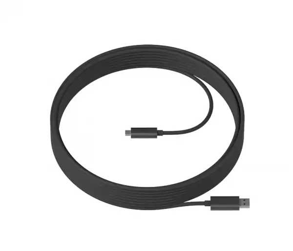 Logitech Strong USB Cable 10m, USB 3.2, Male USB A to Male USB C, Graphite