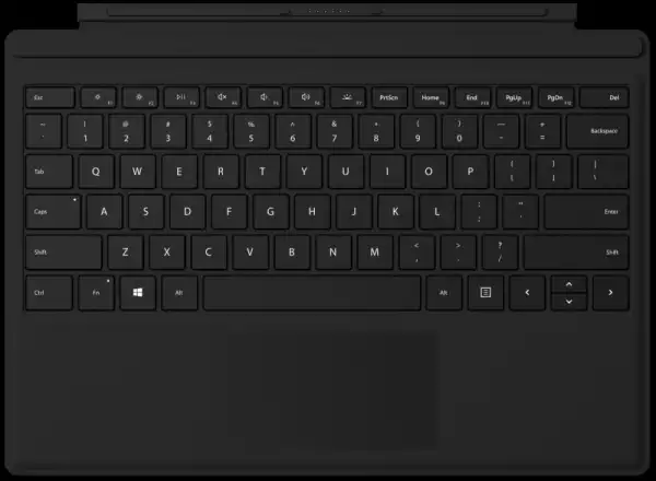 MICROSOFT Surface Go Typecover (GO 3/GO 4) EN Black QWERTY comm (HR gravura)