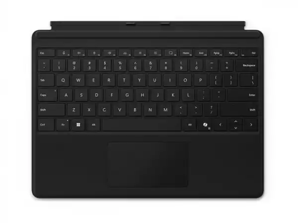 Microsoft Surface Pro Signature Keyboard ONLY Eng Intl CEE Hdwr Commercial Black, Without Pen Storage & Charging