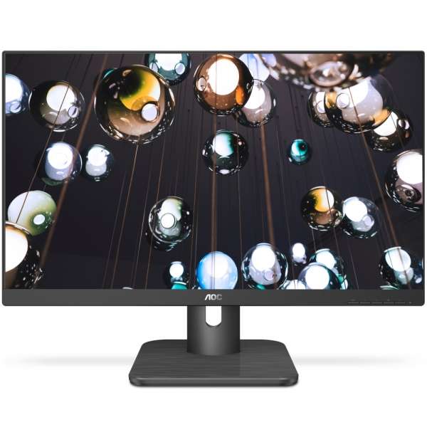 Монитор AOC 24E1Q, 23.8" WLED IPS, 1920x1080@@60Hz, 5ms GtG, 250cd/m2, 1000:1, DCR 20m:1, FlickerFree, Low Blue Light, 2Wx2, Tilt, D-SUB, HDMI, DP