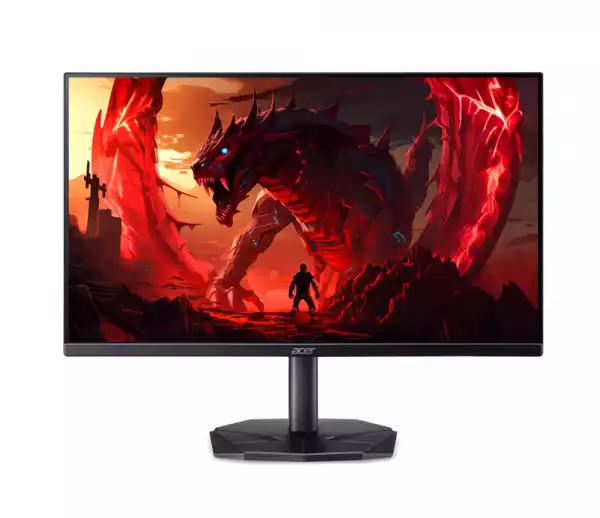 Монитор Acer Nitro KG240YP0bi, 23.8" FHD (1920X1080), VA, 144Hz, 100M:1, 250nits, 4ms (GTG)/1ms (VRB), 99% sRGB, VGA, HDMI, FreeSync, ZeroFrame, Tilt, Energy Star, Vesa, Energy Class D, Black, 2Y