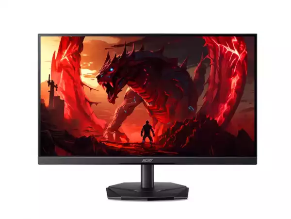 Монитор Acer Nitro KG251QX0biip, 24.5" FHD (1920X1080), VA, 200Hz, 100M:1, 250nits, 2ms/0.5ms(GTG)/1ms(VRB), 99% sRGB, FreeSync, 2xHDMI, DP, BluelightShield, ZeroFrame, Tilt, Vesa, Black, 2Y