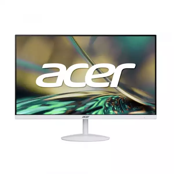 Монитор Acer SA242YEwi 23.8" IPS Wide, LED, ZeroFrame, FHD 1920x1080, FreeSync, AG, 1ms (VRB), 100Hz, Ultra-thin, 100M:1, 250 cd/m2, VGA, HDMI, Tilt, Bluelight shield, Flicker-Less, Acer Display Widget, Kensington Security, VESA, White