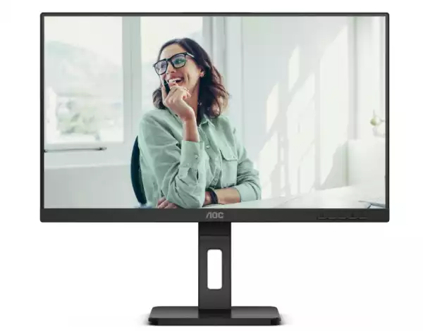 Монитор AOC 24P3CV, 23.8" IPS WLED, 1920x1080@@75Hz, 4ms GtG, 300cd m/2, 1000:1, 50M:1 DCR, Adaptive Sync, FlickerFree, Low Blue Light, 2Wx2, Tilt, Height Adjust, Pivot, Swivel, HDMI, DP, USB hub