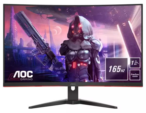 Монитор AOC C32G2AE/BK 31.5inch VA 1920x1080 16:9 250nits 165Hz 3000:1 1ms 2xHDMI2.0 DP1.2 VGA