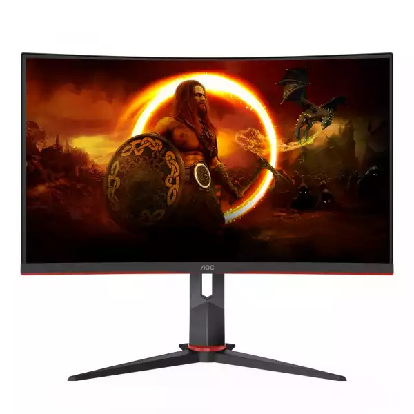 Монитор AOC CQ27G2S/BK 27inch QHD VA 16:9 165Hz 4ms HDMI 2.0x2 DisplayPort 1.2x1 USB 3.0
