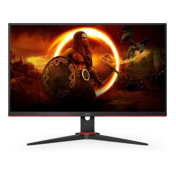 Монитор AOC 24G2SAE/BK 23.8 Gaming VA 1920x1080 at 165Hz, 1ms, 3000:1, 3-sided frameless, Speakers, VGA, 2xHDMI, DP, Tilt, 3y