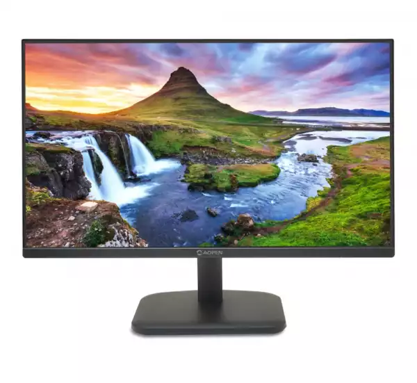 Монитор Aopen powered by Acer 24CL1YG0bi, 23.8", IPS FHD (1920x1080) LED, 250nit, 1ms TVR, ZeroFrame, 120Hz FreeSync, sRGB 99%, Flicker-less, 1000:1 ACM, HDMI, VGA, Tilt, Vesa, BluelightShield, Black