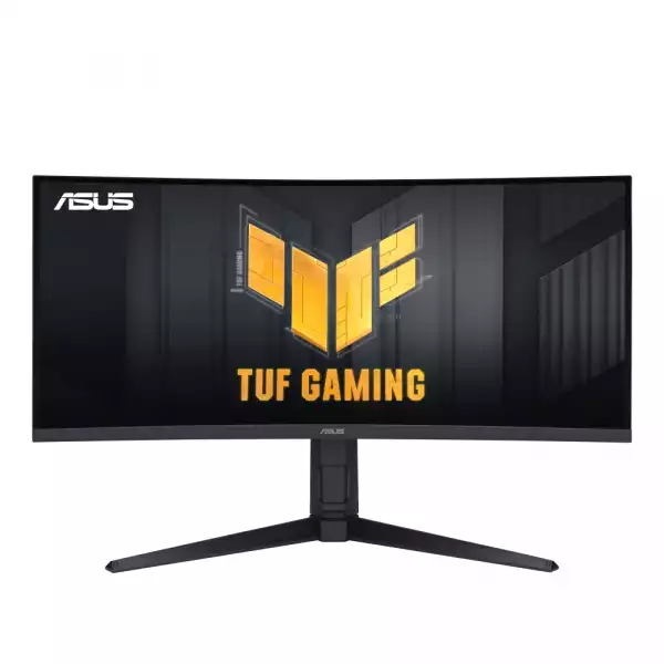 Монитор Asus TUF Gaming VG34VQL3A Curved Gaming, 34 " WQHD (3440 x 1440), 180Hz, 1500R, Curved design, Extreme Low Motion Blur, Freesync Premium Pro, 1ms (GTG),125% sRGB, DisplayHDR 400 , DisplayWidget, Black