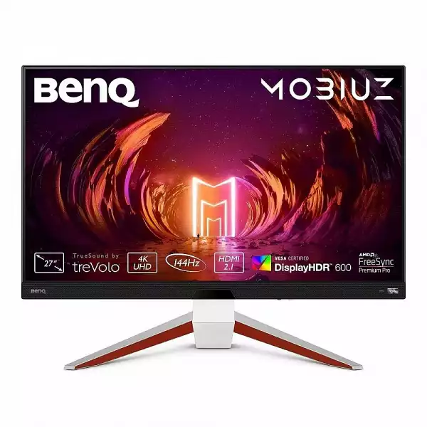 Монитор BenQ MOBIUZ EX2710U 27" IPS HDRi, 144Hz, 1ms, 3840x2160 UHD, Brightn.peak HDR 600nits, Fr.Sync Prem., 98%sRGB, HDR10,B.I.+,Light Tun.,Motion Blur Reduct.,Color Vibrance, FPS Mode, treVolo 2.1 (2Wx2+5Wwoofer), 1000:1, 2x48Gbps HDMI,DP, USB hub, HAdj.,Grey