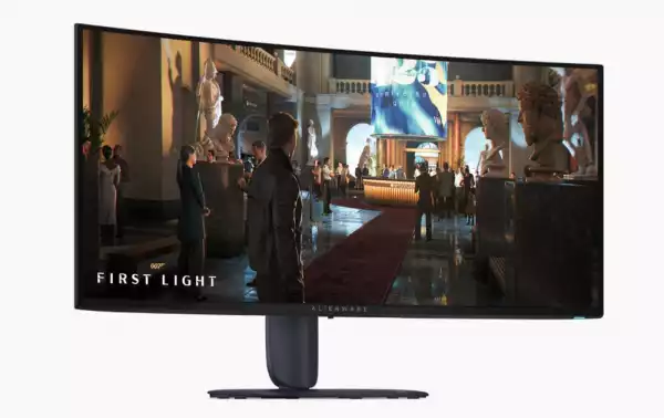 Монитор Dell Alienware AW3426DW, 34" QD-OLED 21:9, UW-QHD 3440x1440, AR, 99% DCI-P3, NVIDIA G-SYNC Compatible + AMD FreeSync, 280Hz, 0.03 ms GTG, 1,500,000:1, 300 cd/m2, HDR, VRR, HDMI, DP, USB Hub, Height Adjustable, Pivot, Swivel, Tilt, Black