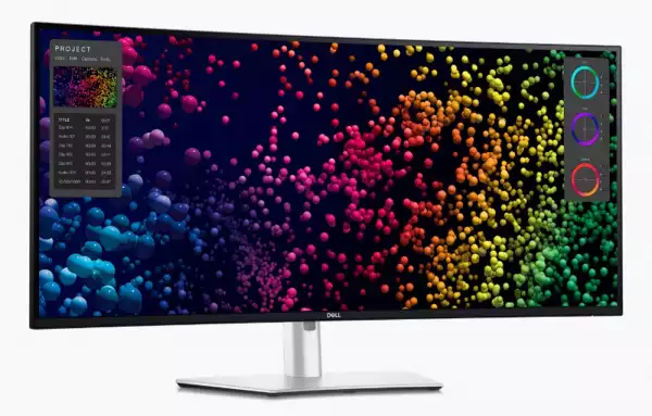 Монитор Dell U4025QW, 39.7" 5K UtraSharp Curved WUHD (5120x2160), AG, IPS, 21:9, 5ms, 1000:1, 600 cd/m2, DCI-P3 99%, HDMI, DP, HDR600, USB Hub, Thunderbolt 4/USB-C, USB 3.2, RJ45, Speacers, PbP,  Height Adjustable, Swivel, Tilt, Black