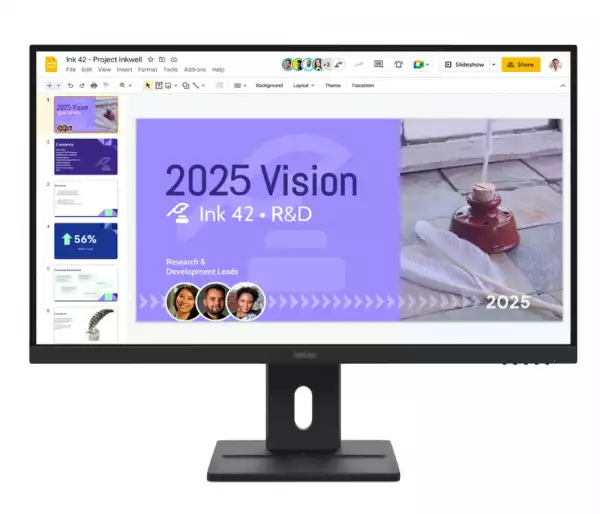 Монитор Lenovo ThinkVision E27Q-40 27" IPS, WLED, 2560x1440, 16:9, 100Hz, 4ms, 350 cd/m2, 1500:1, Speakers 2Wx2, HDMI, DP, Tilt, Swivel, Pivot, Height Adjust Stand