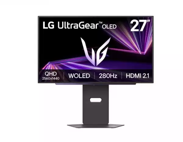 Монитор LG 27GX700A-B, UltraGear 26.5" OLED, 0.03ms GtG, 280 Hz, 1500000:1, 300cd/m2, QHD 2560x1440, HDR 10, DCI-P3 99.5%, AMD FreeSync, NVIDIA G-SYNC Compatible, VRR, USB, HDMI, DisplayPort, Headphone Out, Reader mode, Black Stabilizer, Tilt, Height Adjustable