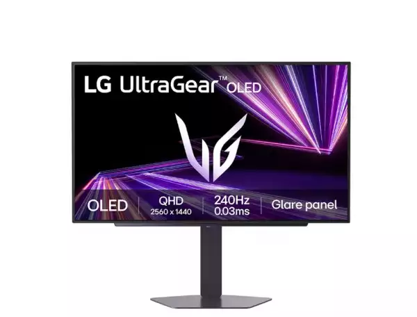 Монитор LG 27GX704A-B, UltraGear 26.5" OLED, 0.03ms GtG, 240 Hz, 1500000:1, 275cd/m2, QHD 2560x1440, HDR 10, DCI-P3 99.5%, AMD FreeSync, NVIDIA G-SYNC Compatible, VRR, USB, HDMI, DisplayPort, Headphone Out, Reader mode, Black Stabilizer, Tilt, Height Adjustable