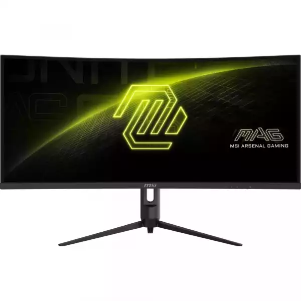 Монитор MSI MAG 342CQR E2 Gaming, 34", 1ms, 180Hz Curve 1500R VA, 3440x1440, AMD FreeSyncPremium, AI Vision, Console Mode, HDR Ready, 300nits AG, 1.07B, 3000:1, 100M:1, DP(1.4a), 2xHDMI(2.0b), Headphone out, Pivot, Heigh Adj., VESA 75, Black, 6.95kg