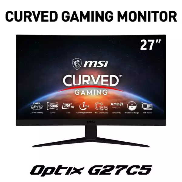 Монитор MSI Optix G27C5 Curved Gaming, 27 Монитор MSI Optix G27C5 Curved Gaming, 27