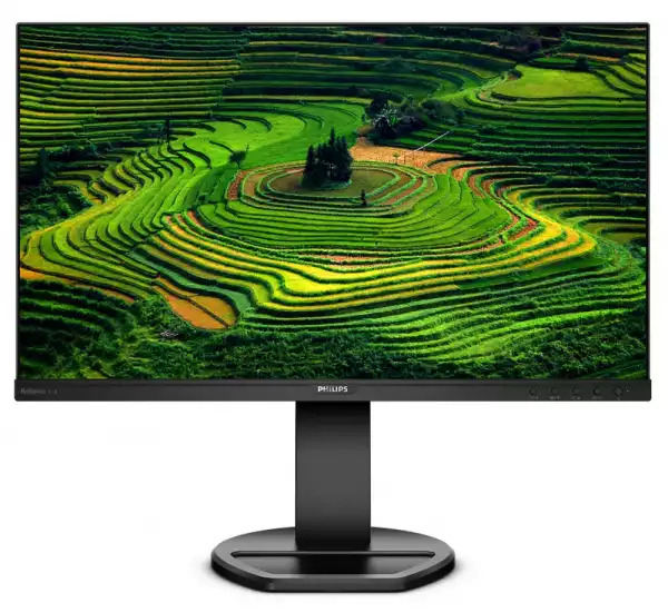 Монитор Philips 241B8QJEB, 23.8" Wide IPS, LED, 5ms, 1000:1, 20M:1 DCR, 250cd/m2, 1920x1080@@60Hz, Tilt, Swivel, Heigh Adjust, Pivot, D-Sub, HDMI, DVI, DP, USB, Headphone Out , Speakers, Black
