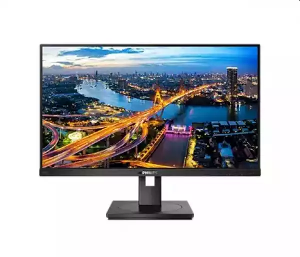 Монитор Philips 242B1/00, 23.8" IPS WLED, 1920x1080@@75Hz, 4ms GTG, 250cd/m2, 1000:1, DCR 50M:1, Adaptive Sync, FlickerFree, Low Blue Mode, 2Wx2, Tilt, Height Adjust, Pivot, Swivel, D-SUB, DVI, HDMI, DP, USB hub