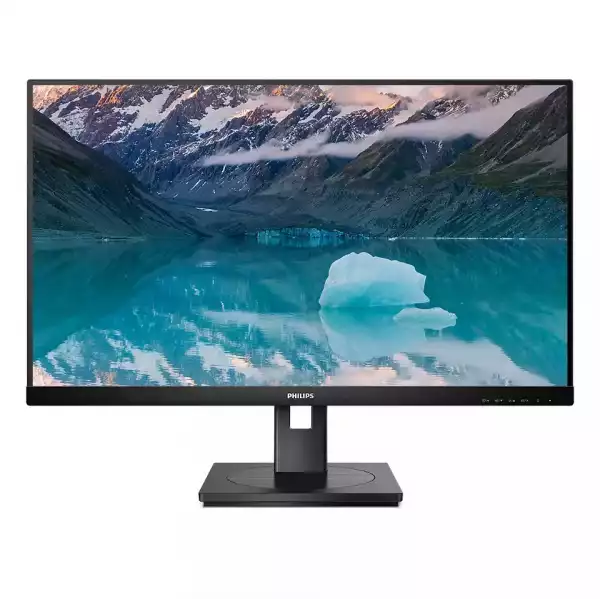Монитор Philips 242S9JML, 23.8" VA WLED, 1920x1080@@75Hz, 4ms GtG, 300cd m/2, 3000:1, DCR 50M:1, Adaptive sync, FlickerFree, Low Blue Light, 2Wx2, Tilt, Height Adjust, Pivot, Swivel, D-SUB, DVI, HDMI, DP, USB hub