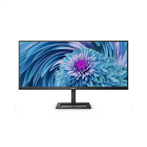 Монитор Philips 346E2LAE, 34" VA WLED, 3440x1440@@100Hz, 4ms GtG, 1ms MPRT, 300cd m/2, 3000:1, Mega Infinity DCR, Adaptive Sync, FlickerFree, Low Blue Light, 3Wx2, Tilt, Height Adjust, HDMI, DP, USB Hub
