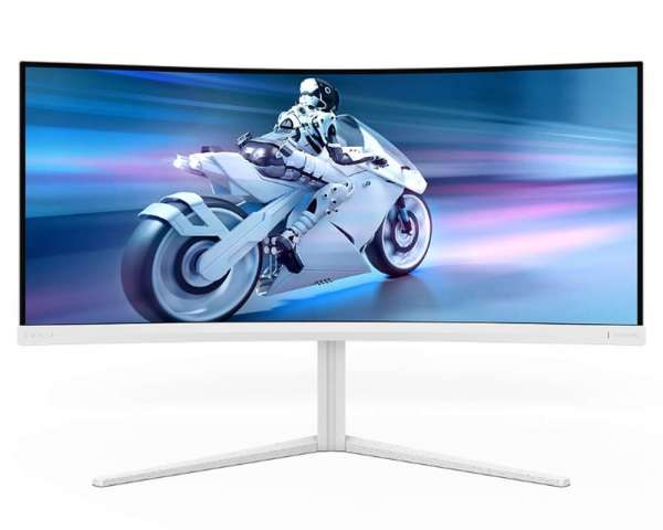 Монитор Philips 34M2C5501A, 34" Curved 1500R VA WLED, 3440x1440@@180Hz, 1ms GtG, 0.3ms MPRT, 350cd m/2, 3000:1, Mega Infinity DCR, Adaptive Sync, FlickerFree, 5Wx2, Tilt, Height Adjust, Swivel, 2xHDMI, DP, USB hub