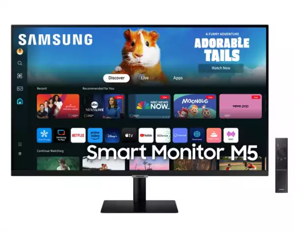 Монитор Samsung 27DM500 27" VA LED, SMART 1920x1080  2xUSB 2.0, 2xHDMI 1.4, Wi-Fi 5, Bluetooth , Speakers, Black Монитор Samsung 27DM500 27" VA LED, SMART 1920x1080  2xUSB 2.0, 2xHDMI 1.4, Wi-Fi 5, Bluetooth , Speakers, Black