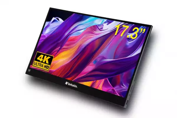 Монитор Verbatim PMT-17-4K Portable Touchscreen 17.3" 4K Ultra HD Metal Housing