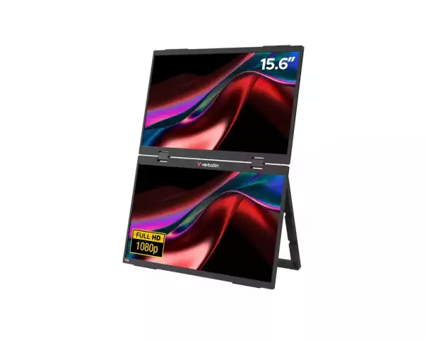 Монитор Verbatim Portable 15.6" Dual Essentials