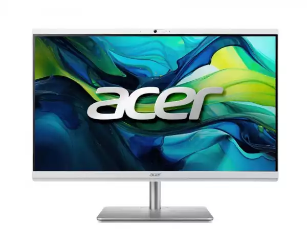 Настолен Компютър Acer Aspire C27-195ES, 27" FHD(1920x1080) non touch, Intel Core Ultra 7 155U (up to 4.80GHz, 12MB), 32GB DDR5, 1024GB  PCI-e SSD + M.2 free slot, no DVD, Intel Graphics, Kbd & Mouse Wireless, RJ-45, WiFi AX & BT, Height Adj., No OS, 2Y Warranty