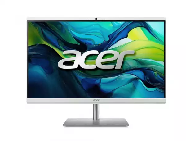 Настолен Компютър Acer Aspire C27-195ES, 27" FHD(1920x1080) non touch, Intel Core Ultra 5 125U (up to 4.30GHz, 12MB ),1*16GB DDR5, 512 GB PCI-e SSD + M.2 free slot, no DVD, Intel Graphics, Kbd & Mouse Wireless, RJ-45, WiFi AX & BT, Height Adj., No OS, 2Y Warranty