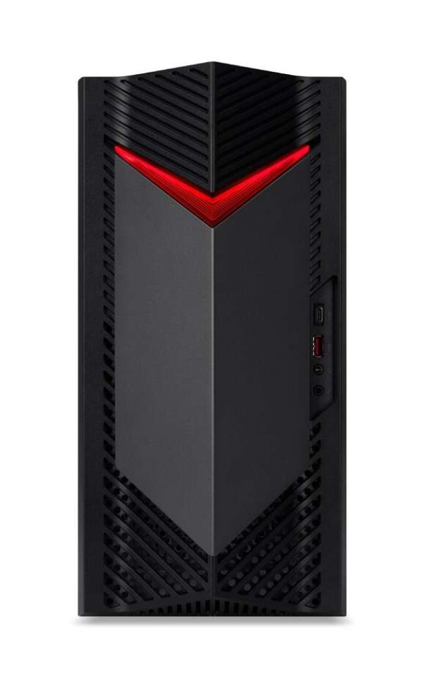Настолен Компютър Acer Nitro N50-656, Intel Core i7-14700F (up to 5.40 GHz, 33MB), 32GB DDR5 5600MHz (2*16GB), 1TB SSD 1*M.2 free, GeForce RTX 5060 8GB GDDR7, No DVD, 3* USB 3.2, Type-C, 4*USB.2.0, Mic.&Audio jacks, RG-45, GLAN, Wi-Fi AX&BT 5.0, 500W, No OS Настолен Компютър Acer Nitro N50-656, Intel Core i7-14700F (up to 5.40 GHz, 33MB), 32GB DDR5 5600MHz (2*16GB), 1TB SSD 1*M.2 free, GeForce RTX 5060 8GB GDDR7, No DVD, 3* USB 3.2, Type-C, 4*USB.2.0, Mic.&Audio jacks, RG-45, GLAN, Wi-Fi AX&BT 5.0, 500W, No OS