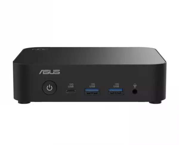 Настолен Компютър Asus NUC 14 Essential Intel N250, 5 x USB Type-A, 2 x USB Type-C, Wi-Fi 6E AX211 + 2.5GBe LAN, 1 x HDMI, 1 x Display Port, no Storage (NVMe and 2.5" SATA), no RAM, no OS, Slim Kit