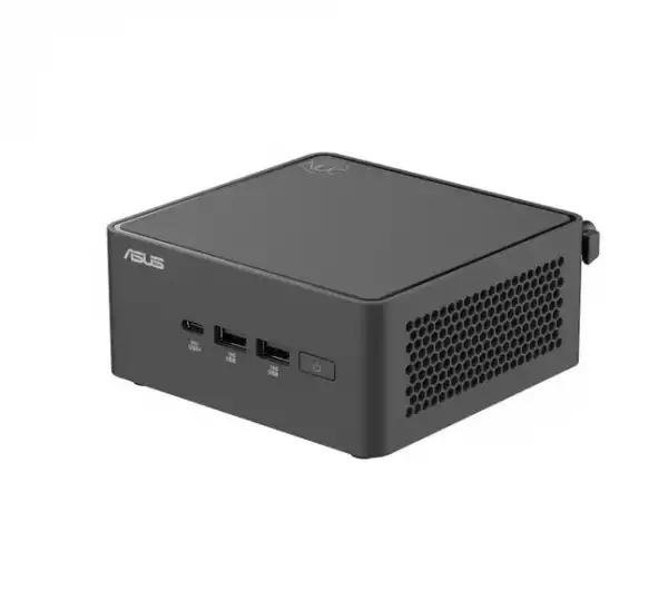 Настолен Компютър Asus NUC 15 Pro Intel Core 3 100U, Intel Arc GPU, 4 x USB Type-A, 3 x USB Type-C (1 x USB3.2 + 2 x TB4), Intel Wi-Fi 7 BE202 + 2.5GBe LAN, 2 x HDMI, no RAM, no Storage, no OS, Tall Kit