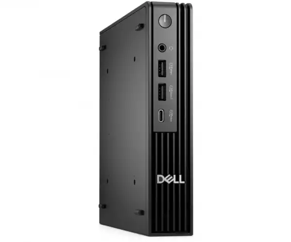 Настолен Компютър Dell Pro Micro Plus QBM1250,Intel Core Ultra 7 265 (13 TOPS NPU, 20 cores, up to 5.3GHz), 16 GB: 1 x 16 GB, DDR5, up to 5600 MT/s, 512GB SSD TLC, Integrated Graphics, Wi-Fi 6E, Bulgarian Keyboard&Mouse, 180W, Win 11Pro, 3Y PS