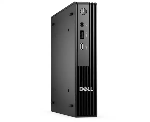 Настолен Компютър Dell Pro Micro QCM1255, AMD Ryzen 5 8500GE (6 cores, up to 5.0GHz), 16 GB: 1 x 16 GB, DDR5, up to 4800 MT/s, 512GB SSD, Integrated Graphics, Wi-Fi 6, Bulgarian Keyboard&Mouse, 65W, Ubuntu, 3Y PS