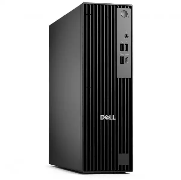 Настолен Компютър Dell Pro Slim QCS1250, Intel Core Ultra 7 265 (13 TOPS NPU, 20cores, up to 5.3GHz), 16GB: 1x16GB, DDR5, up to 5600 MT/s, 512GB SSD TLC, Integrated Graphics, Keyboard&Mouse, 180W, Win 11Pro, 3Y PS