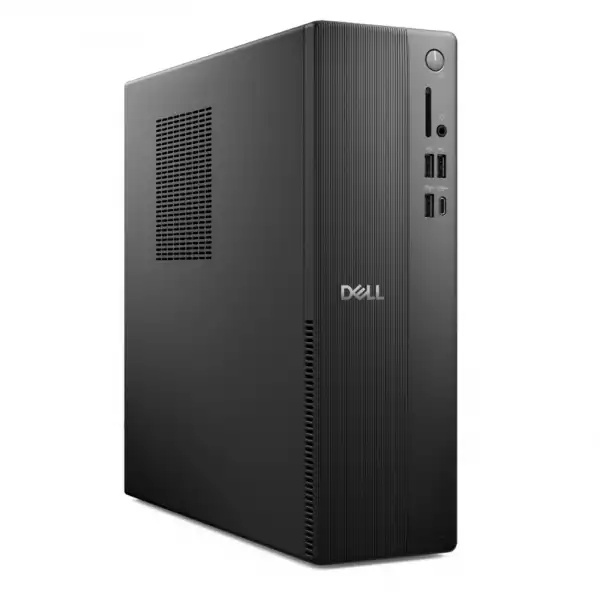 Настолен Компютър Dell Slim ECS1250, Intel Core i5 14400 (20 MB cache, 10 Cores, up to 4.7GHz), 8GB, 8GBx1, DDR5, 4800MT/s, 512GB M.2 PCIe NVMe SSD, Intel UHD Graphics 730, Wi-Fi 6, Bulgarian Keyboard&Mouse, 180W, Win 11Pro, 3Y PS