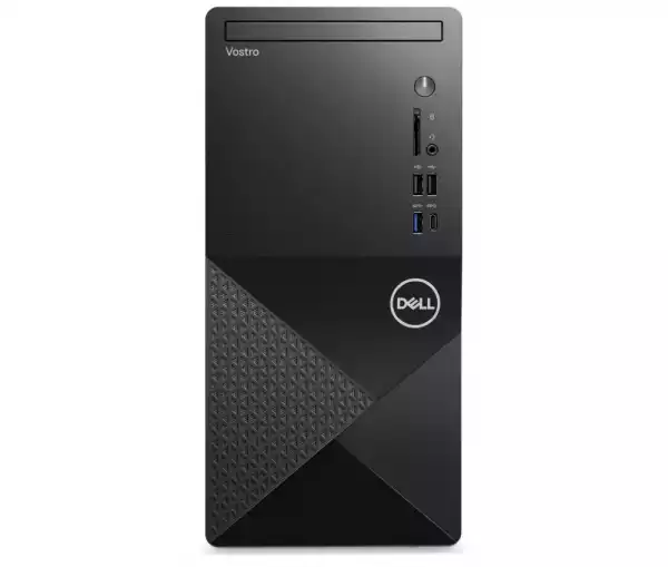Настолен Компютър Dell Vostro 3030 MT, Intel Core i3-14100 (4 Cores, 12MB Cache, up to 4.7 GHz), 8GB, 8GBx1, DDR5, 4800MT/s, 512GB.2 PCIe NVMe, Intel UHD Graphics 730, Wi-Fi 6, BT, Keyboard&Mouse, 180W, Ubuntu, 3Y PS