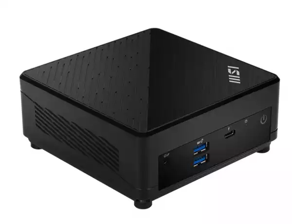 Настолен Компютър MSI CUBI 5 12M-005EU, i3-1215U (6C/8T, up to 4.40 GHz, 10 MB), 8GB DDR4 (3200MHz up to 64GB), 256GB SSD M.2 NVMe PCIe Gen4 x4, WiFi 6, BT, 2x RJ45, 4x USB 3.2 Gen 2 Type A, Thunderbolt 4, Black, 0.66 Liter, 0.55 kg, 2YR, VESA 100 and 75, Windows 11 Home