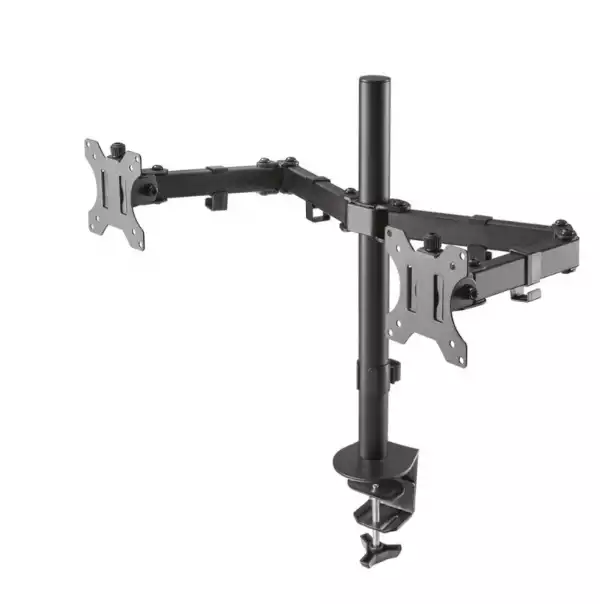Neomounts Flat Screen Desk Mount (clamp/grommet) for 2 screens, 10"-32"